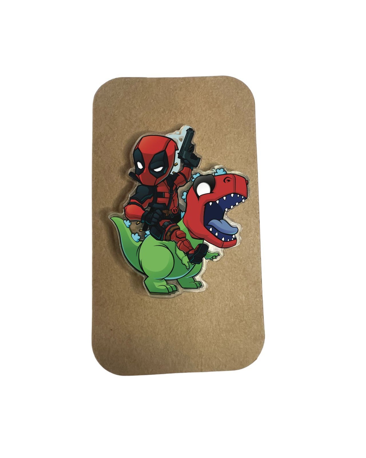 Reptar Pool & Deadpool Inspired 2″ Acrylic Pin